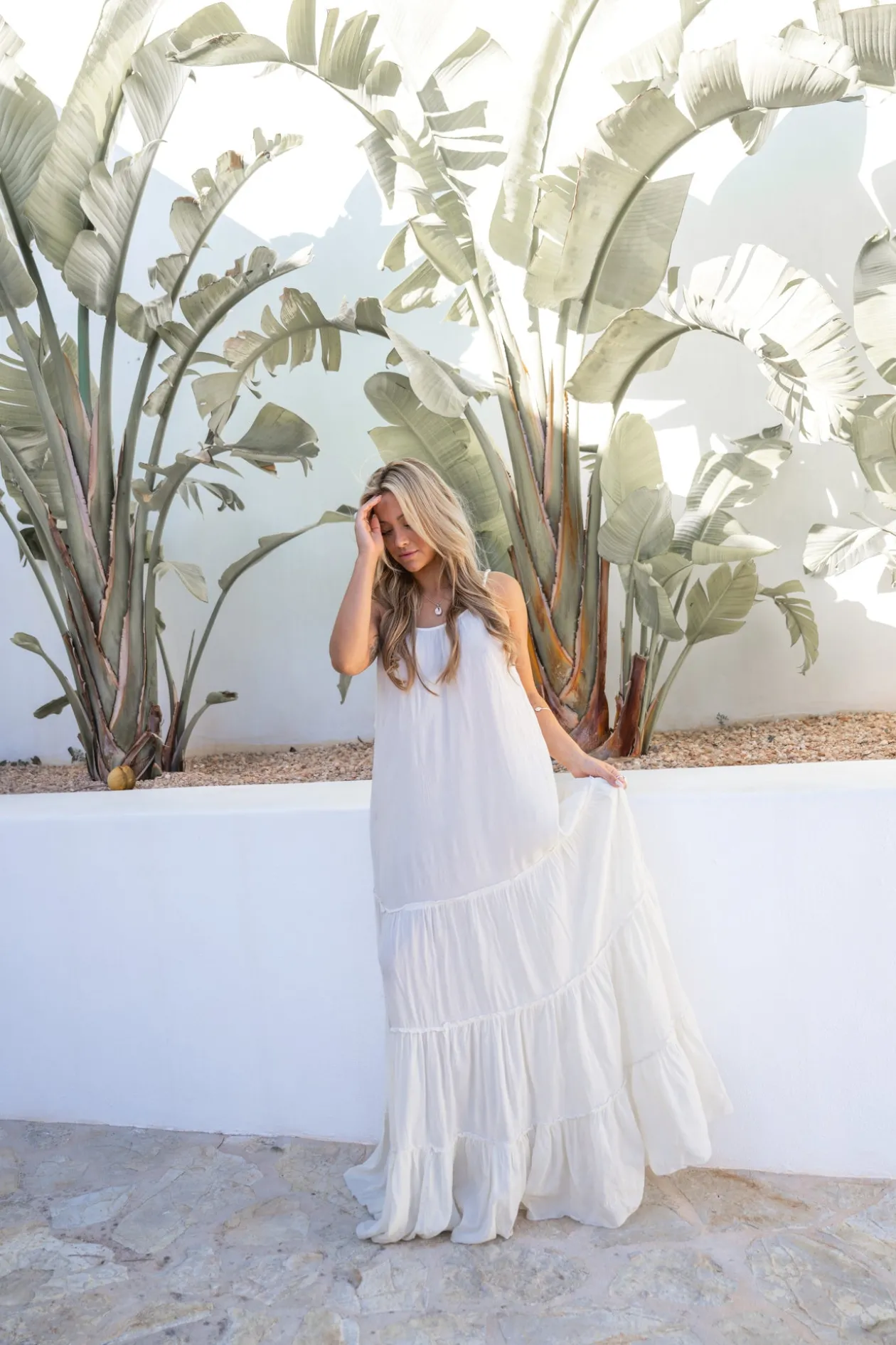 Dress Madia Boho Ecru