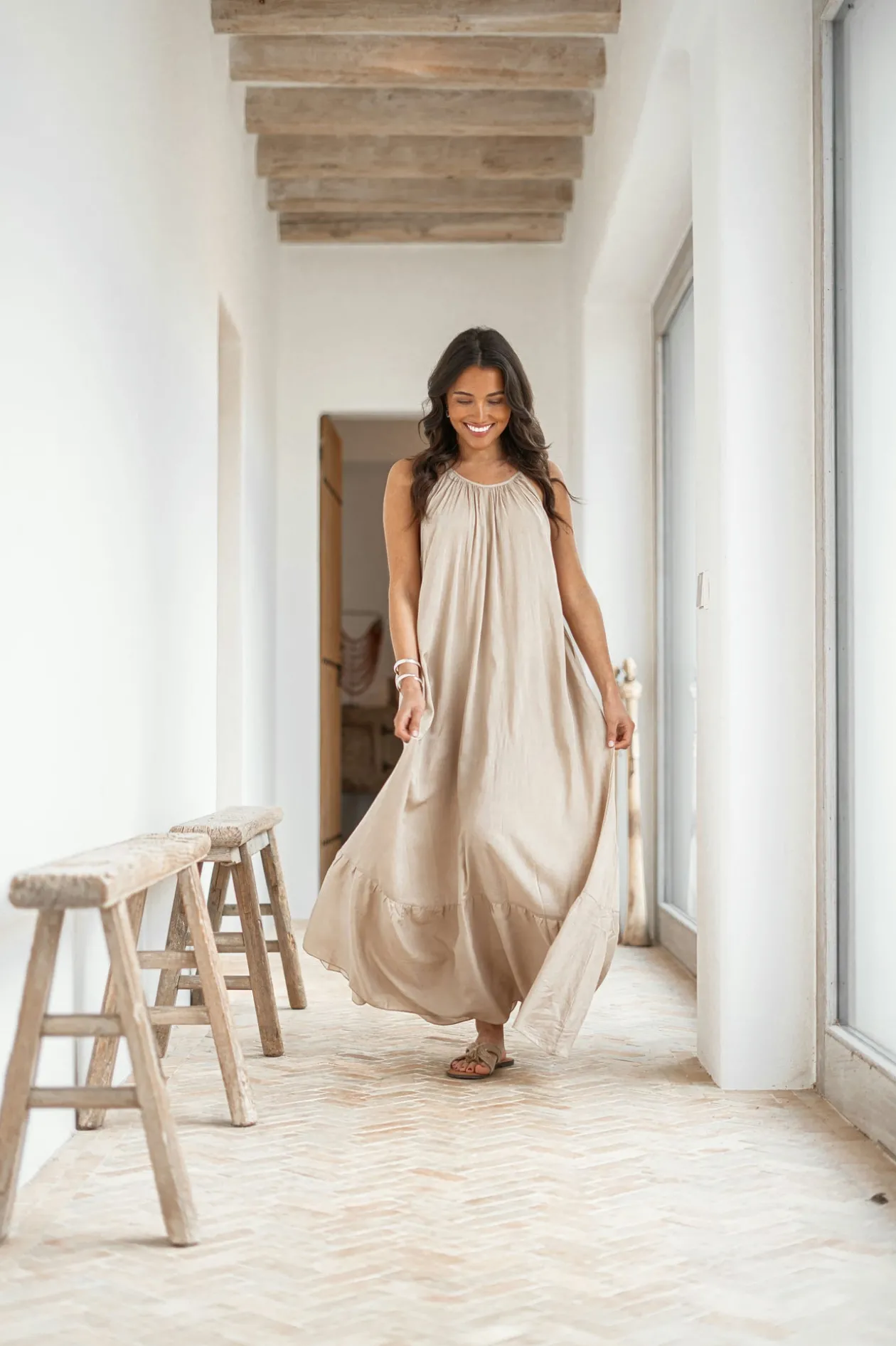 Dress Mina Taupe