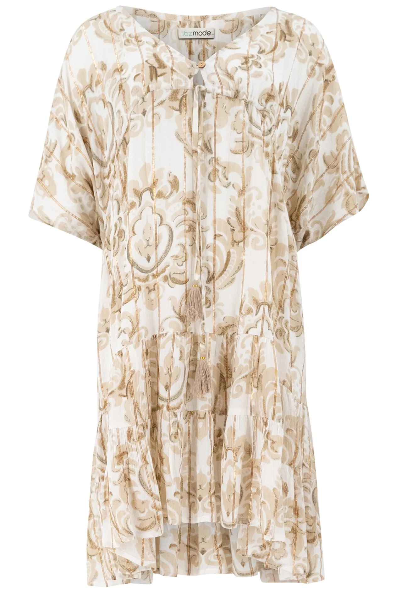 Dress Mio Baroque White Print
