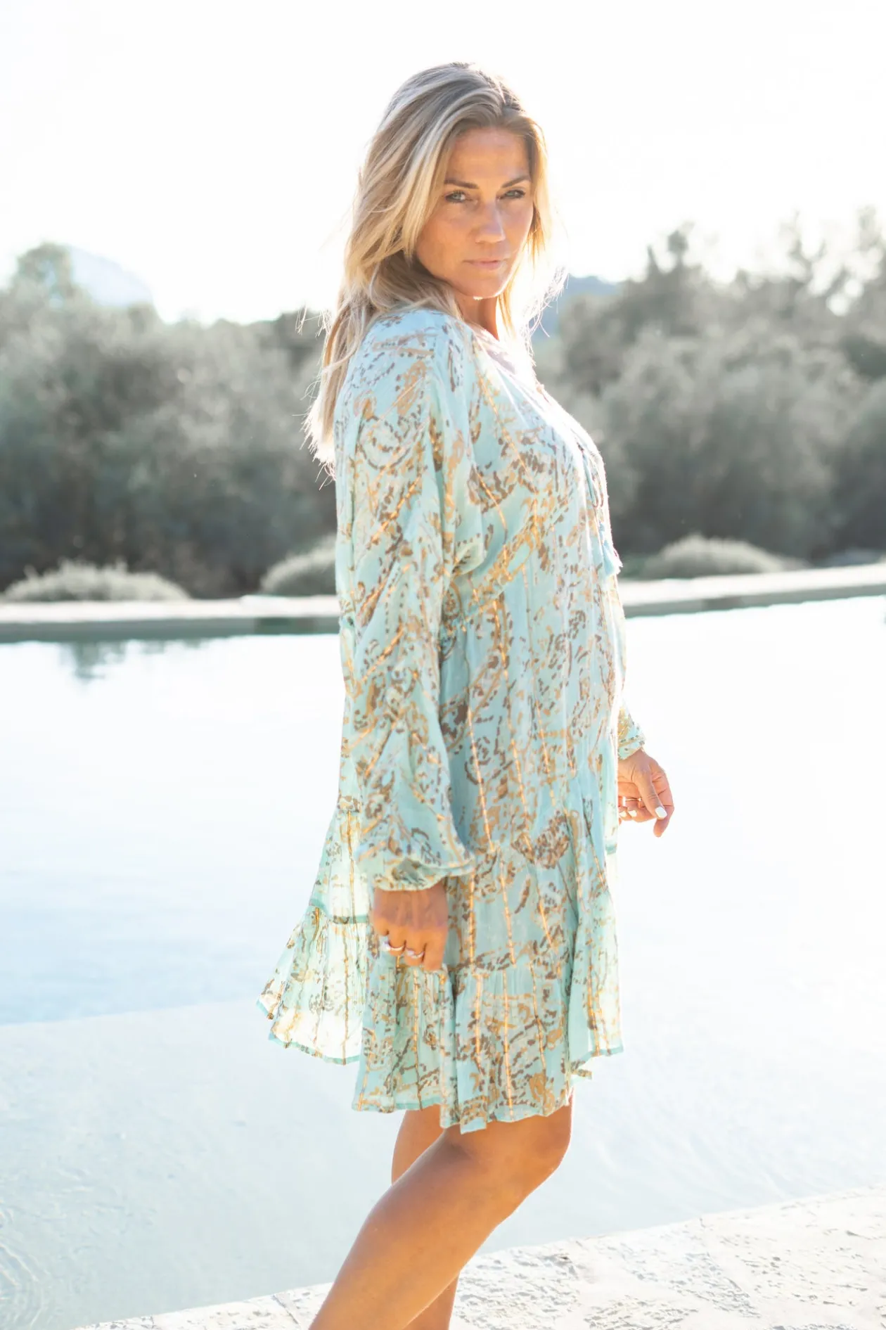 Dress Mio Paisley Mint