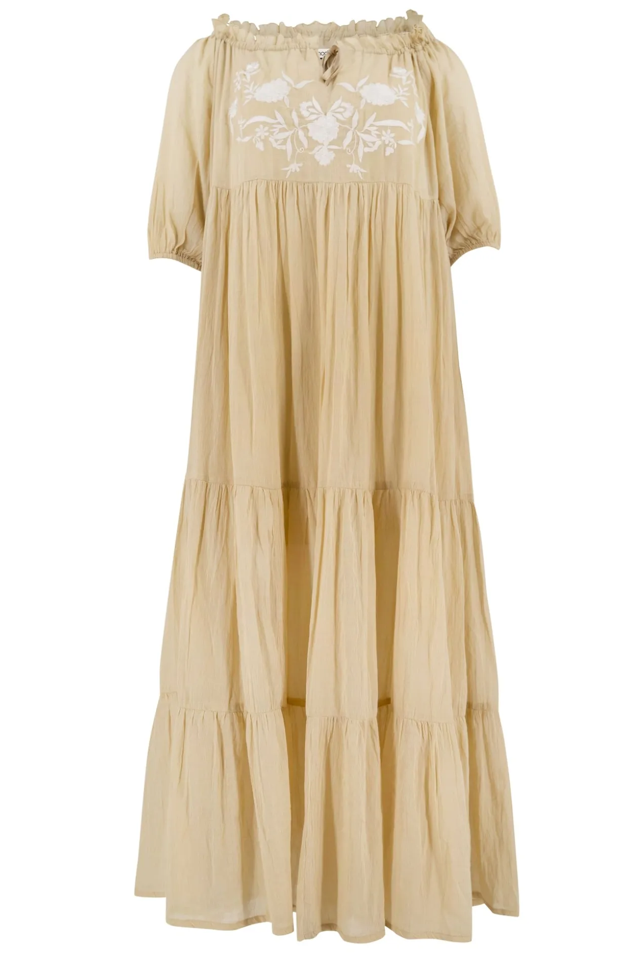 Dress Peralta Bordado Sand