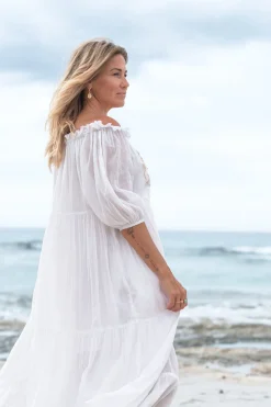 Dress Peralta Bordado White