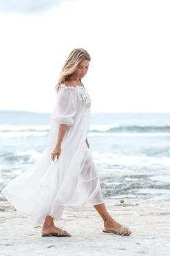 Dress Peralta Bordado White