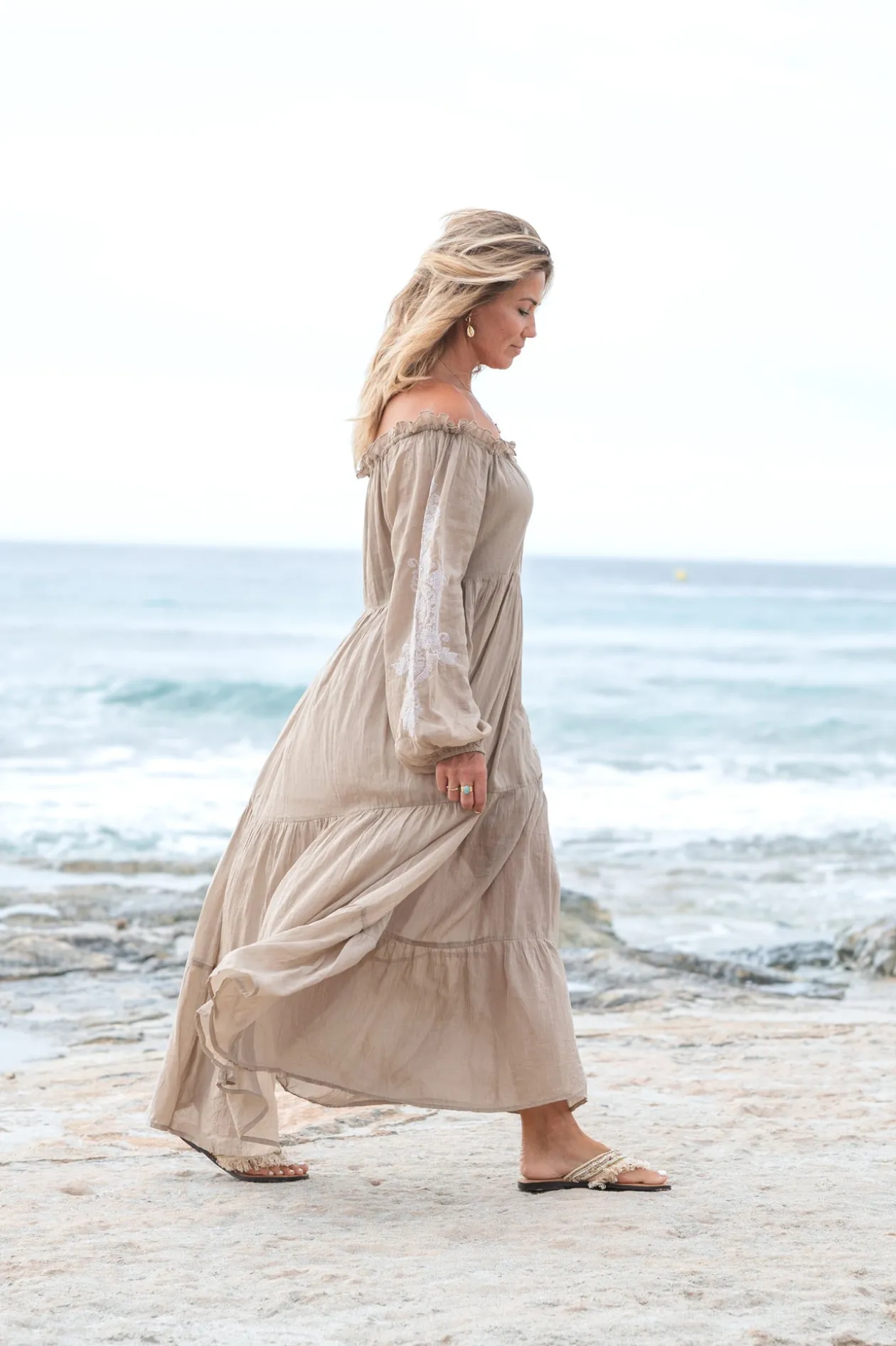 Dress Peralta Cuenca Light Taupe