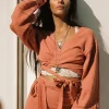 Evelin Wrap Skirt Terra