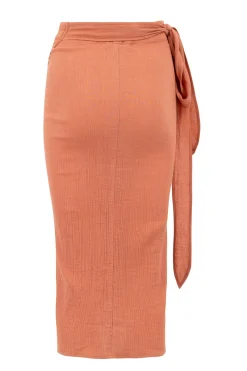 Evelin Wrap Skirt Terra