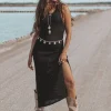 Felin Ajour Knitted Dress Black