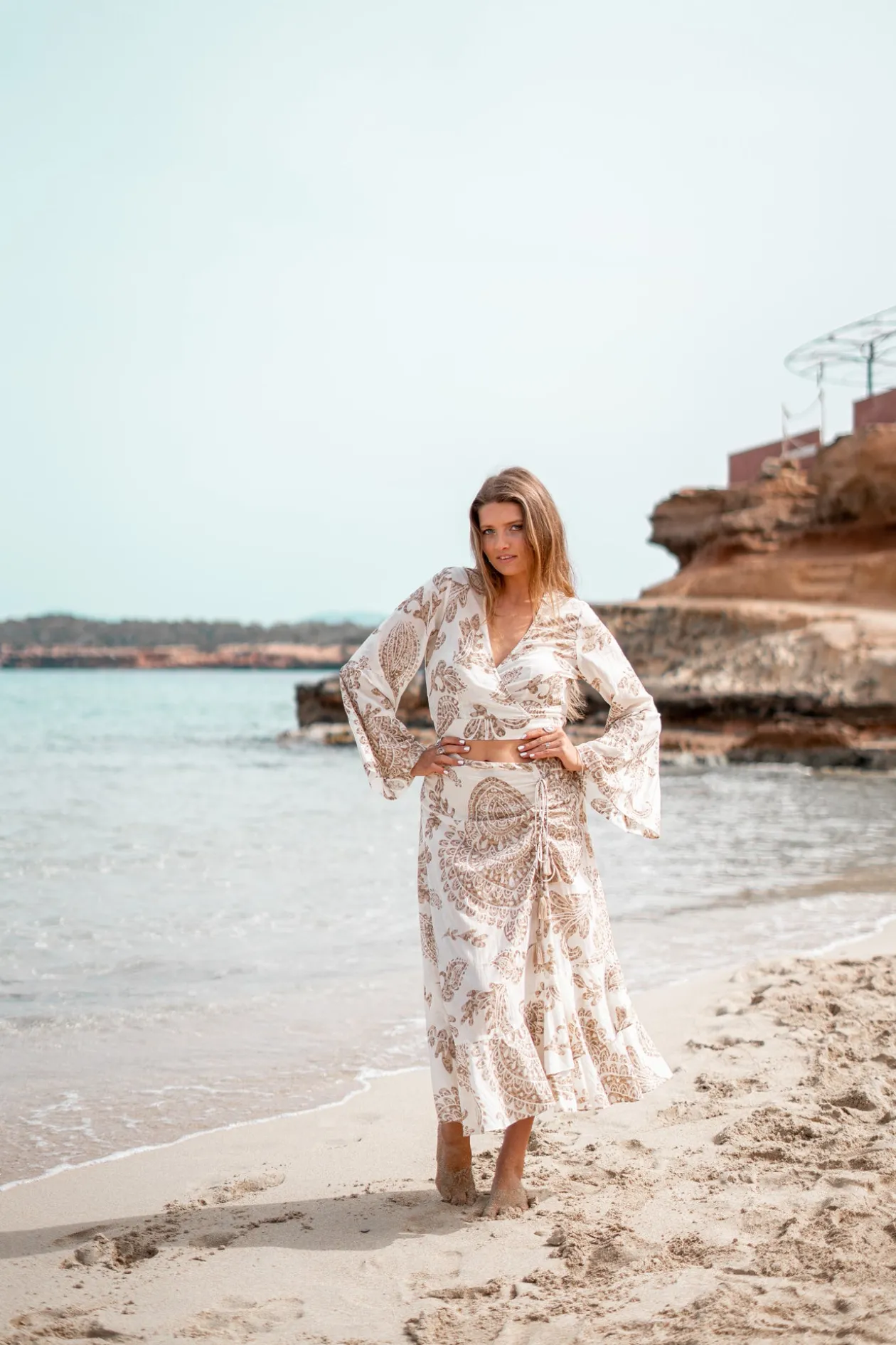 Flair Top Adella Taupe