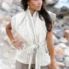 Fringe Gilet Esthetica Ecru