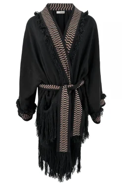 Fringe Kimono Esthetica Black