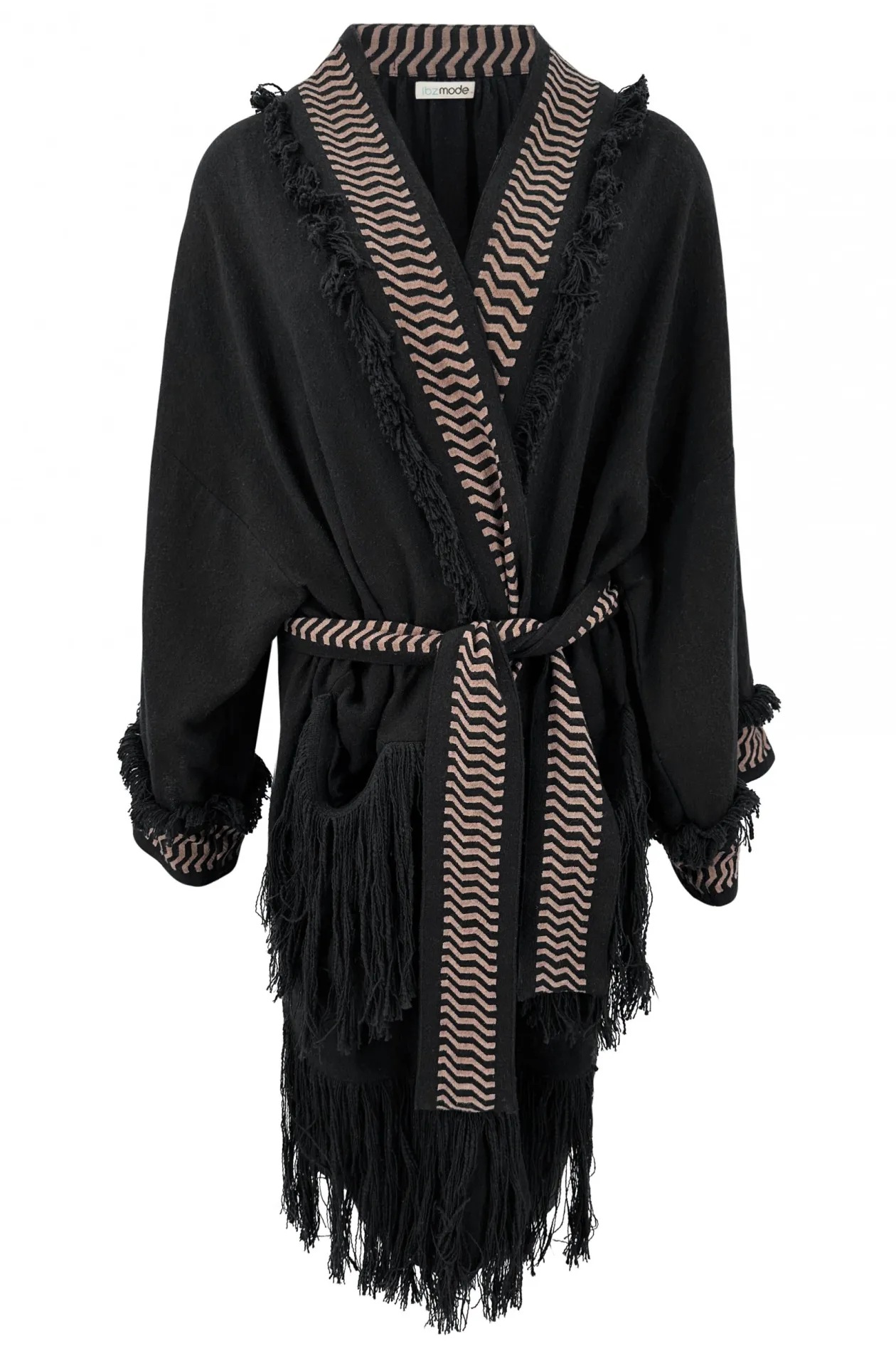 Fringe Kimono Esthetica Black