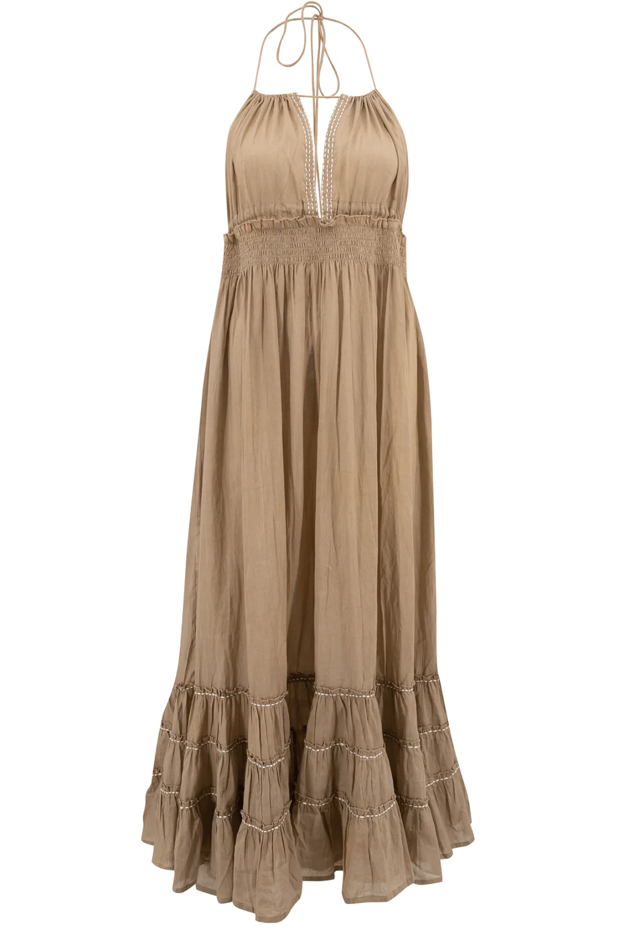 Halter Dress Mila Taupe