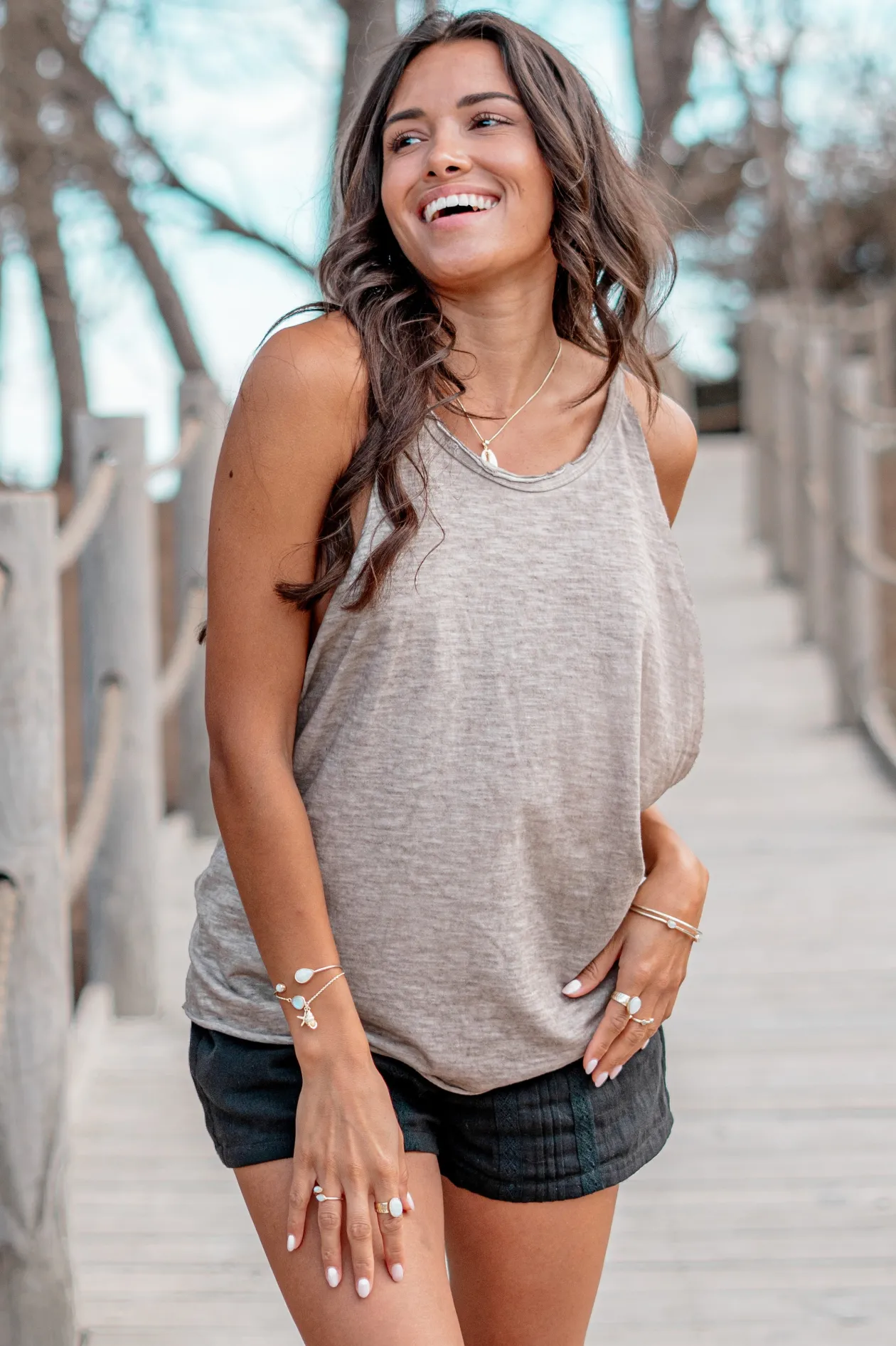 Halter Top Lilian Taupe