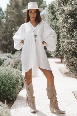 Isabel Tunic Dress Off White