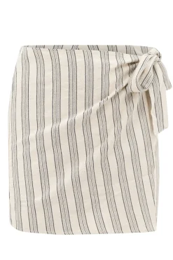 Ivy Striped Skort Stripe Beige/Black