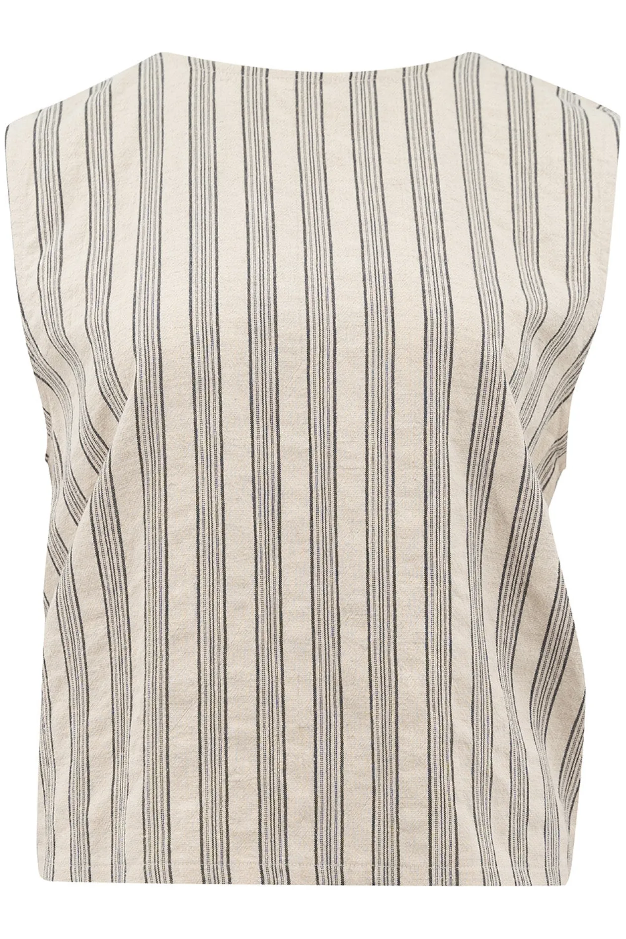 Ivy Striped Top Stripe Beige/Black