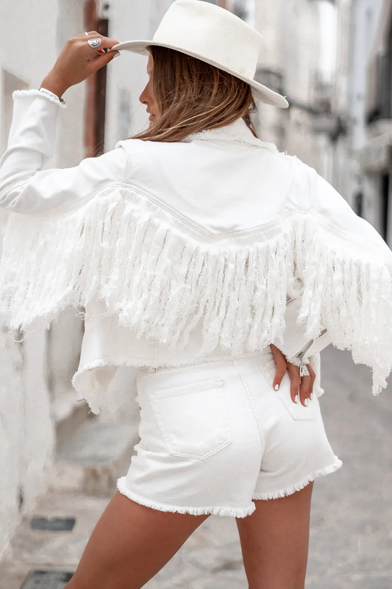 Jacket Blanca Fringe Off White
