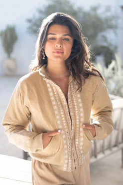 Jacket Nyra Riqueza Light Taupe