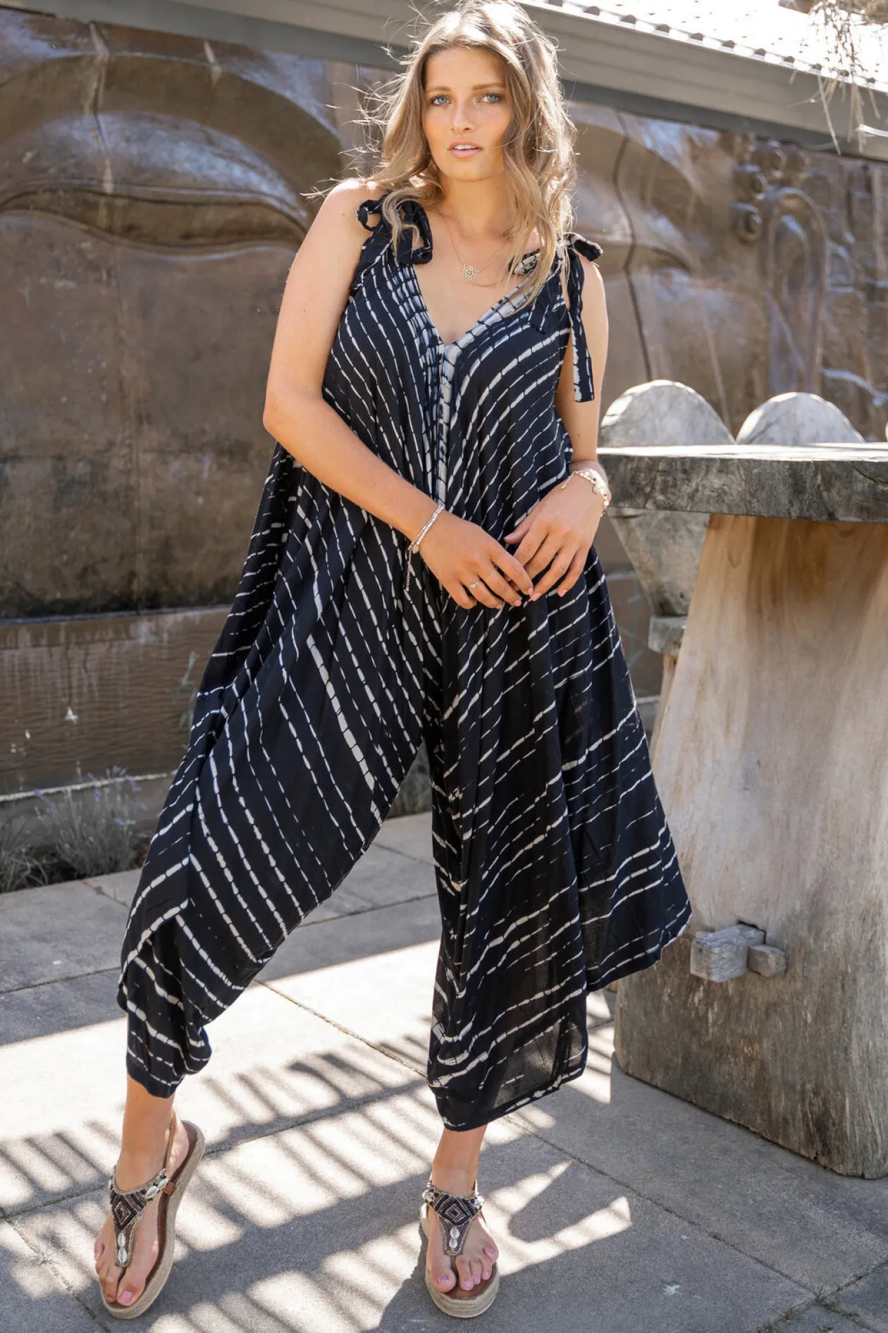 Jumpsuit Alma Tie Dye Black