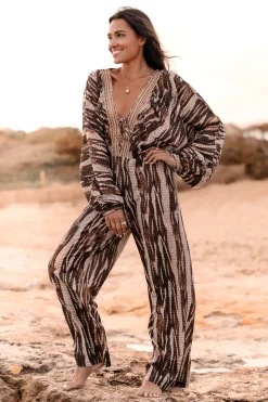 Jumpsuit Emika Brown Print