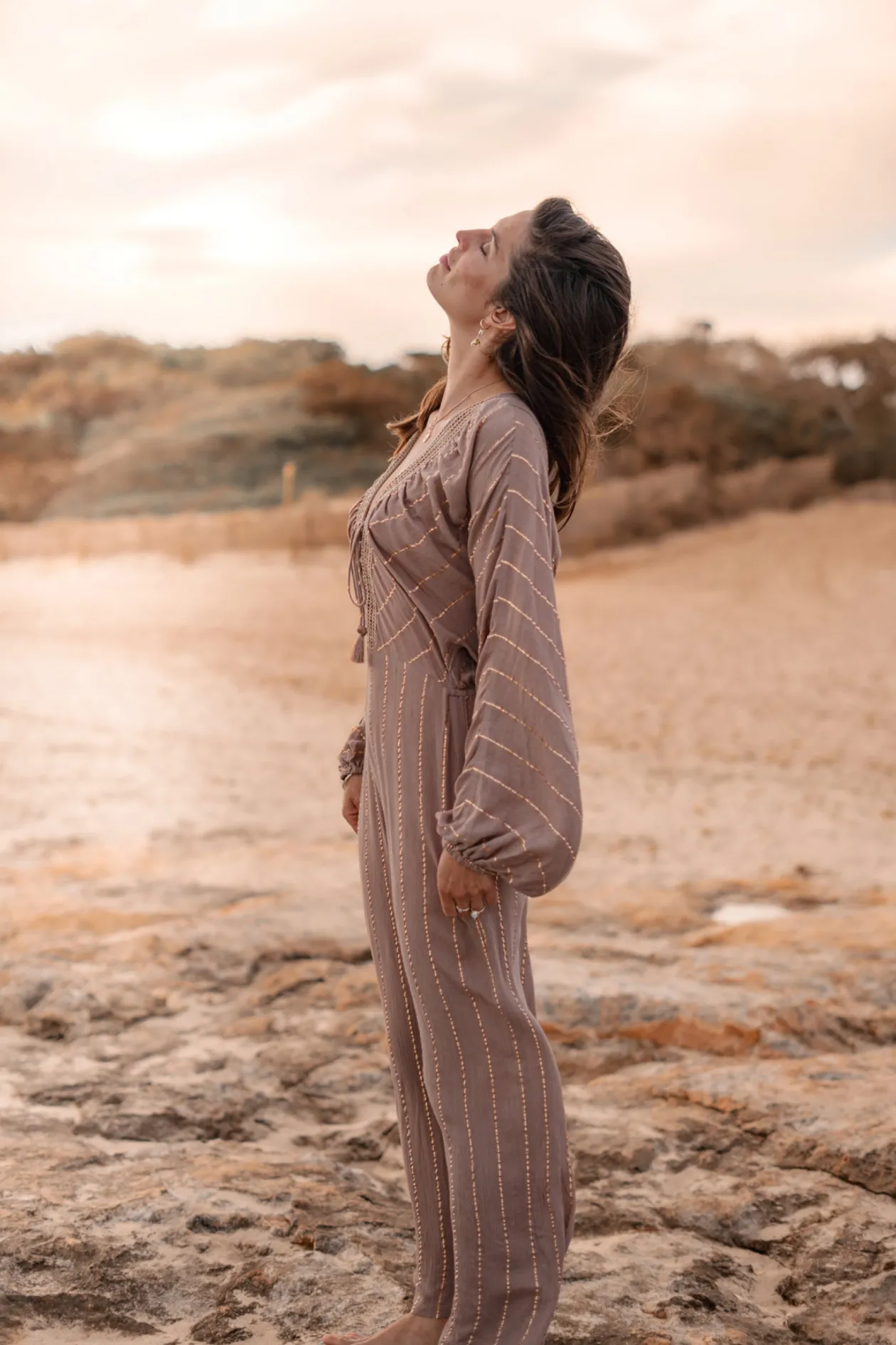 Jumpsuit Emika Light Taupe