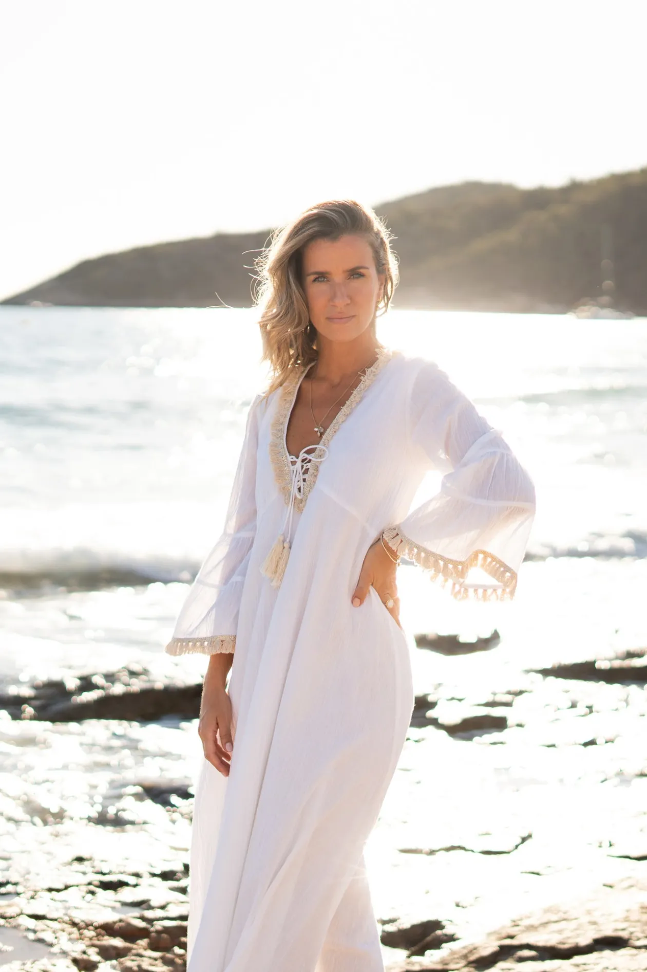 Kaftan Calista Nyx White