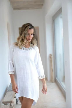 Kaftan Laia Scorva White