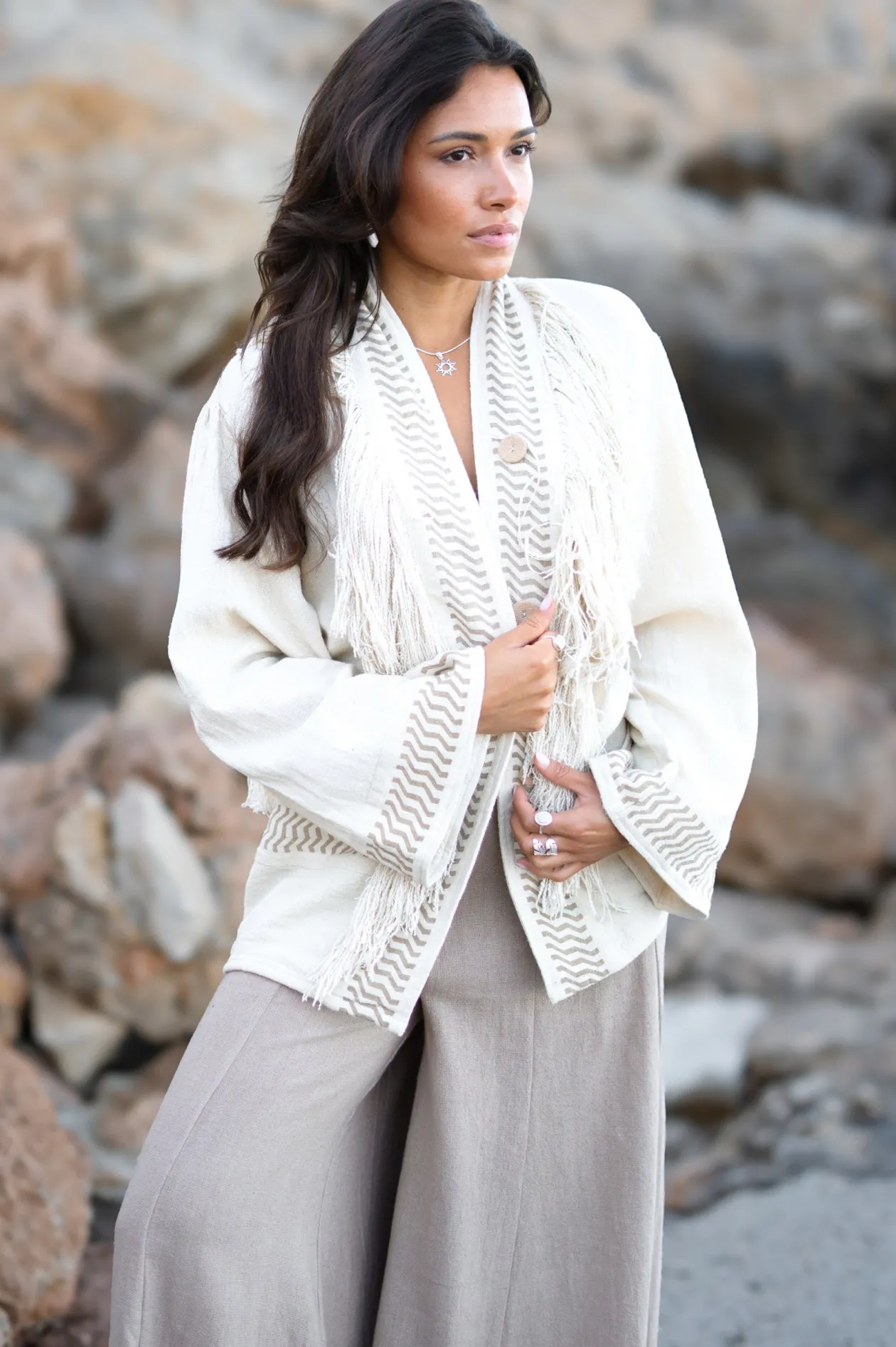 Kimono Jacket Esthetica Ecru