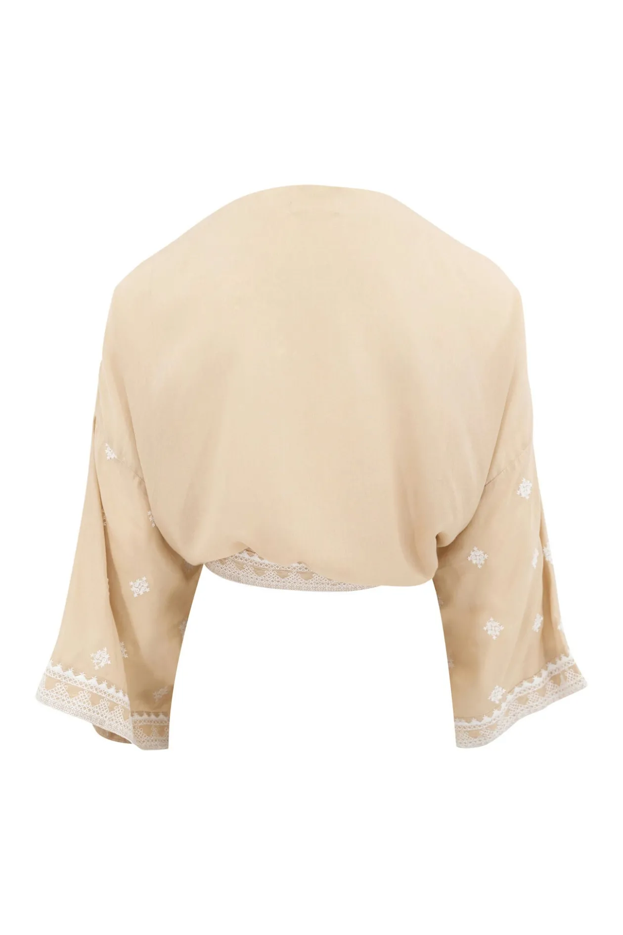 Kimono Shali Embroidery Sand