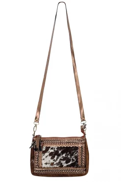 Leather Pouch Bag Cow Camel