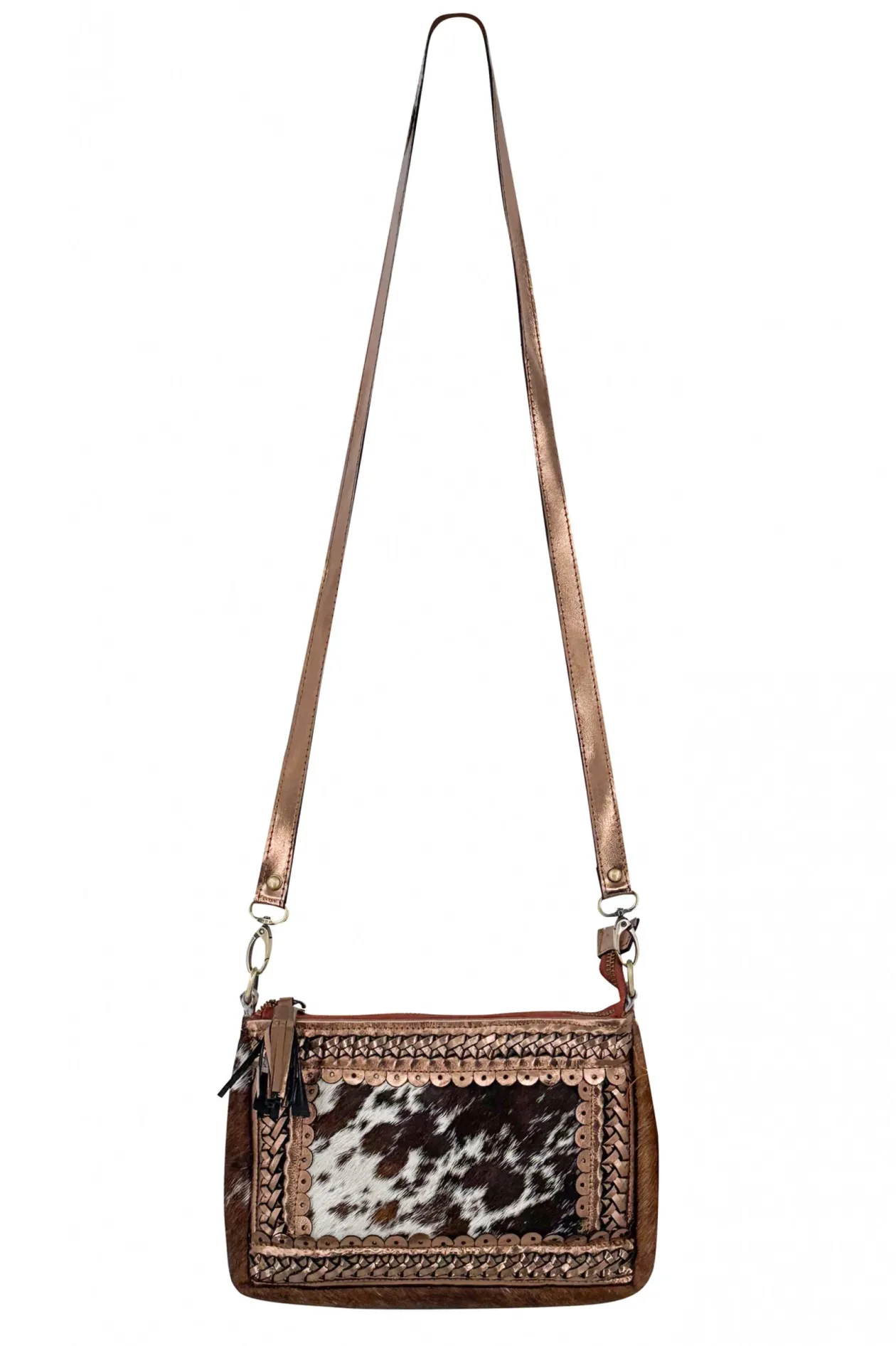 Leather Pouch Bag Cow Camel