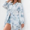 Long Blouse Kyara Blue Tie Dye