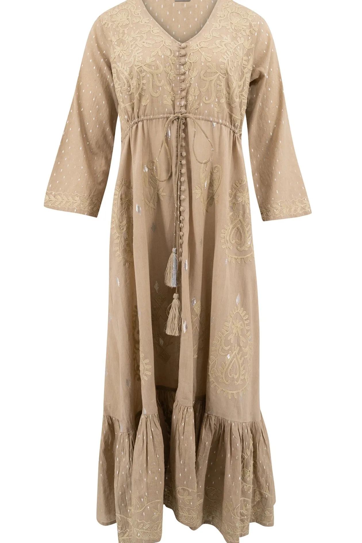 Long Dress Flora Taupe