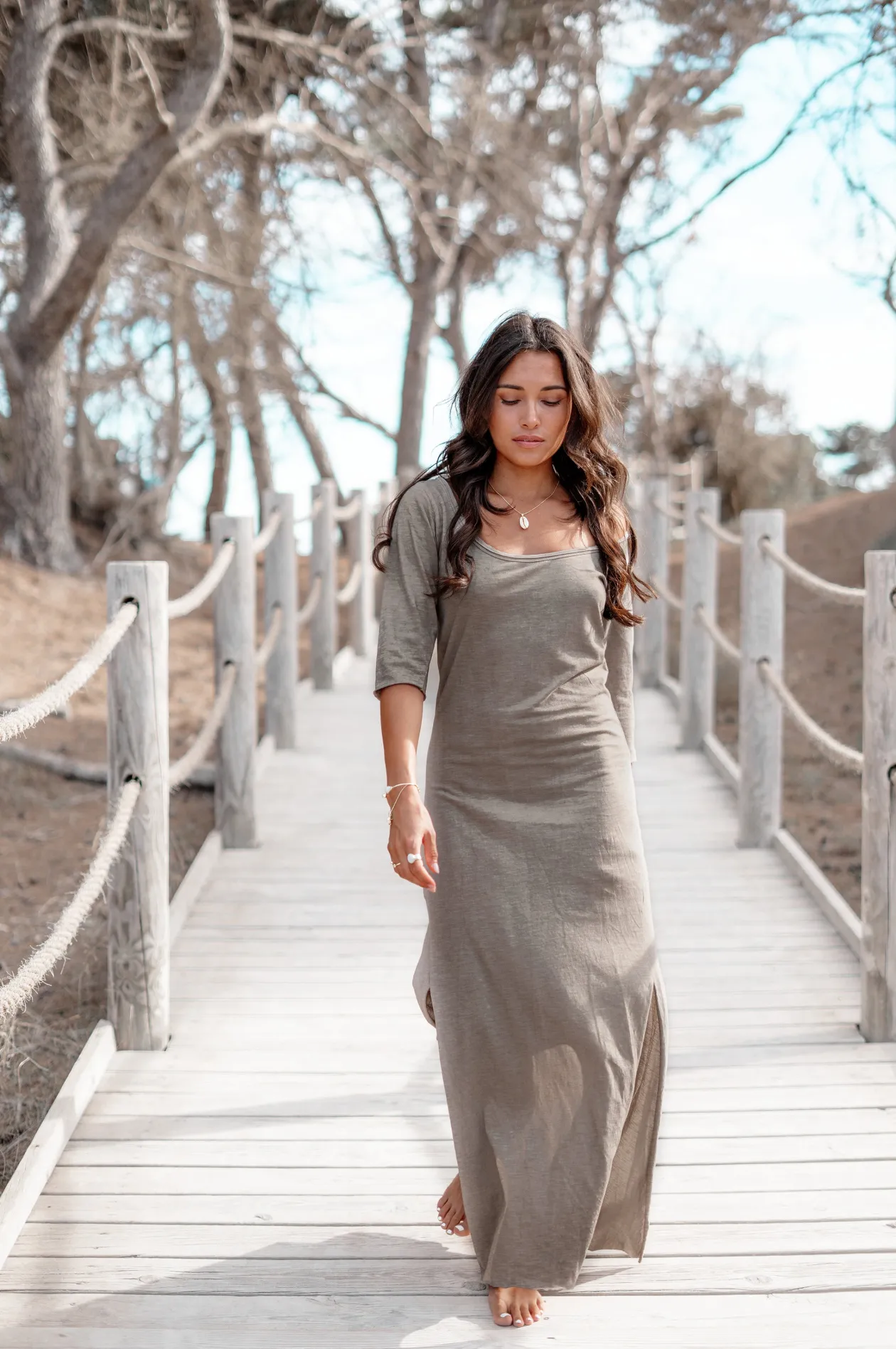 Long dress Taupe