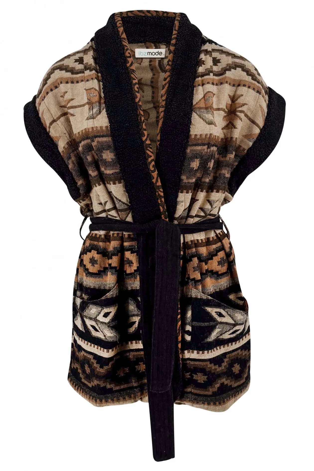 Long Fur Gilet Nomad Brown