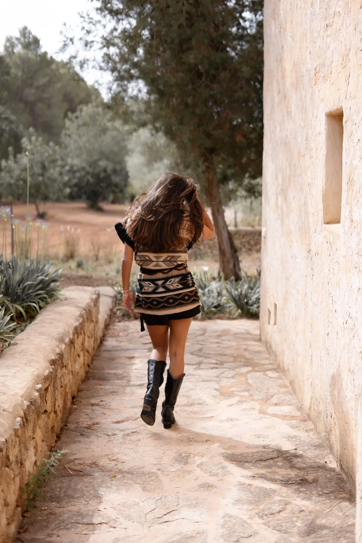 Long Fur Gilet Nomad Brown