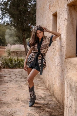 Long Fur Gilet Nomad Brown