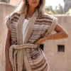 Long Fur Gilet Nomad Natural