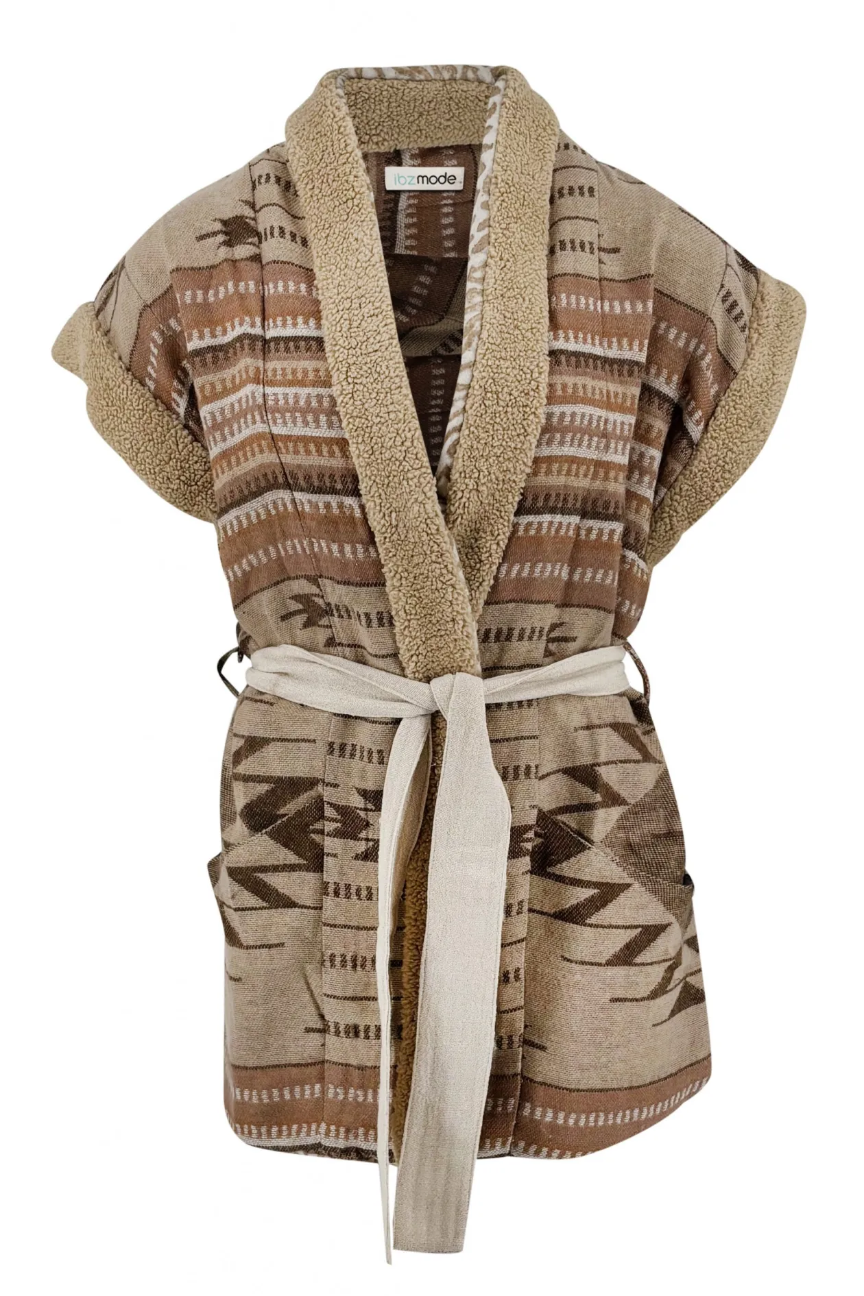 Long Fur Gilet Nomad Natural