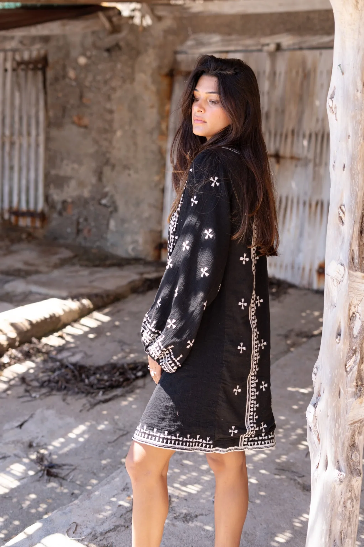 Long Jacket Sonrisa Black