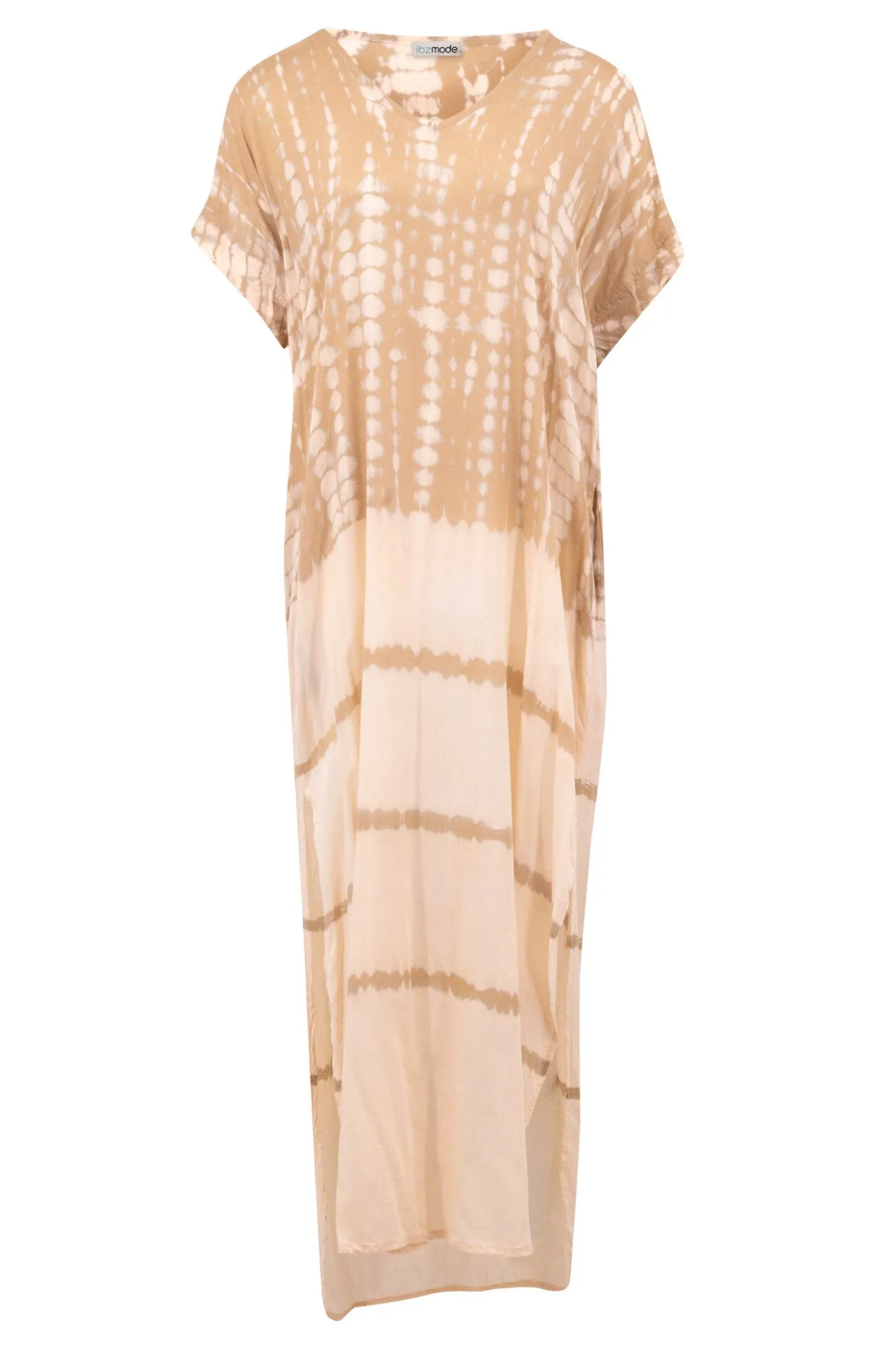 Long Kaftan Noa Tie Dye Powder/ Sand
