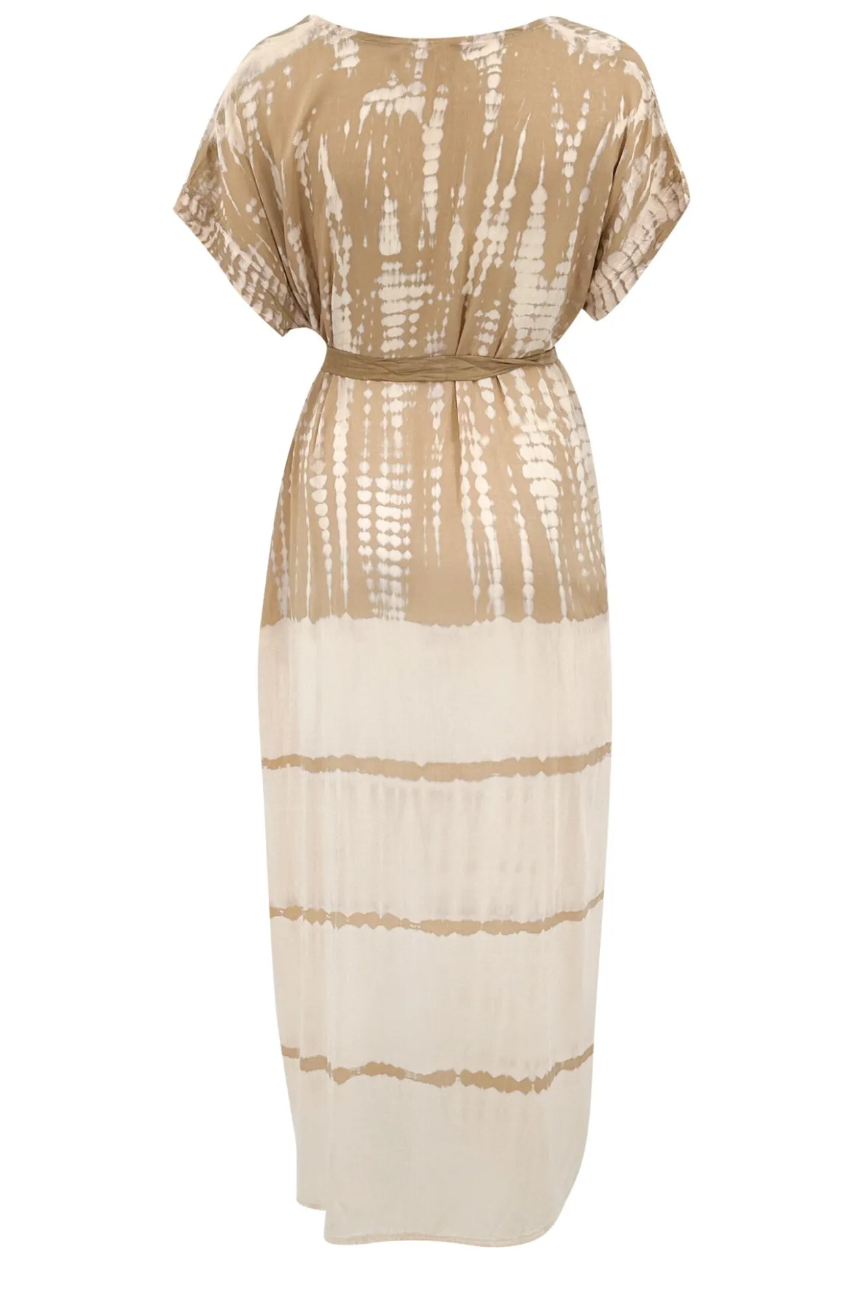 Long Kaftan Noa Tie Dye Sand/ Beige