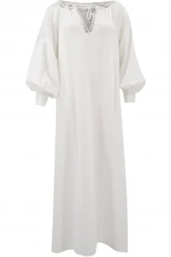 Long Kaftan Yira White