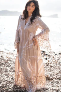 Maxi Dress Dali Batik Taupe