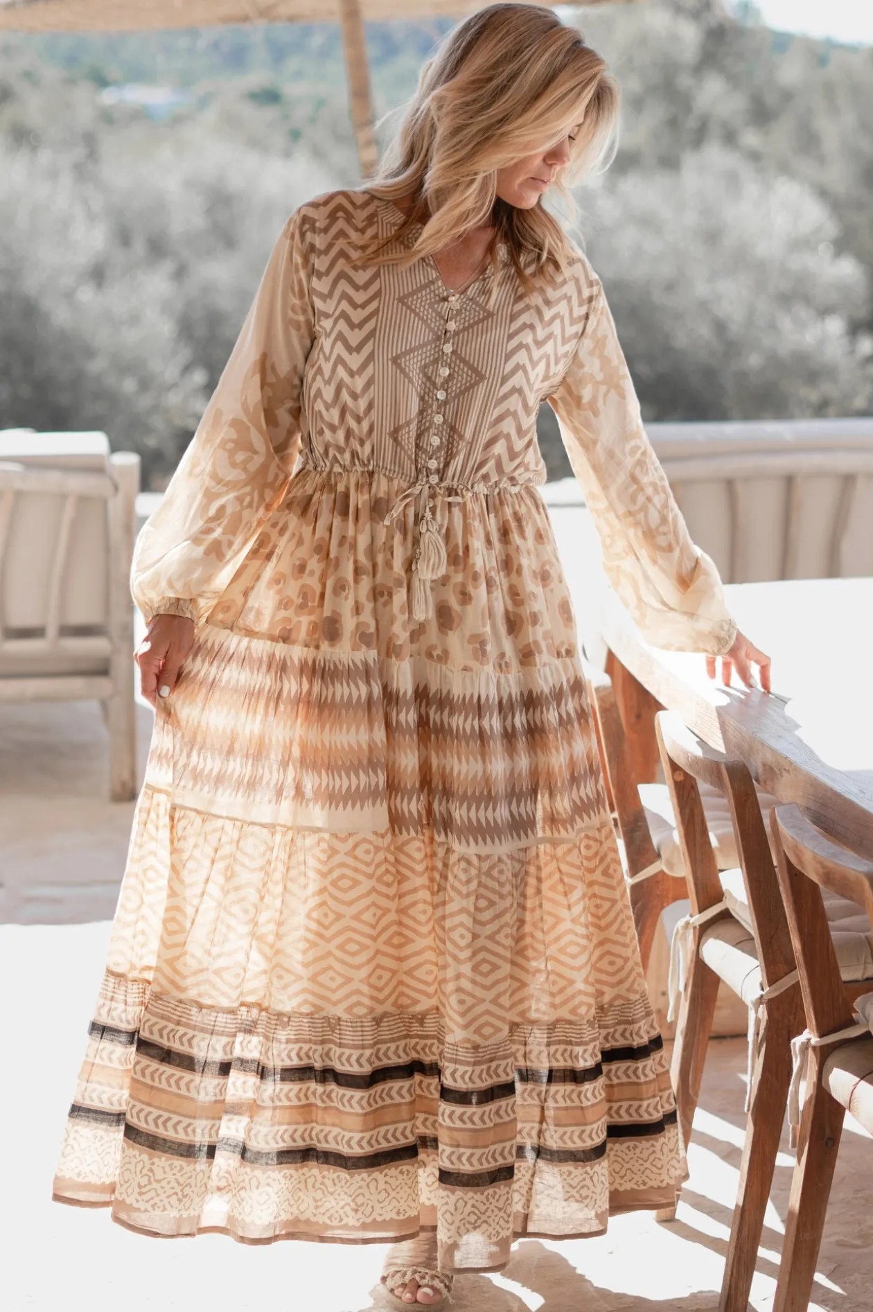 Maxi Dress Impresion Print