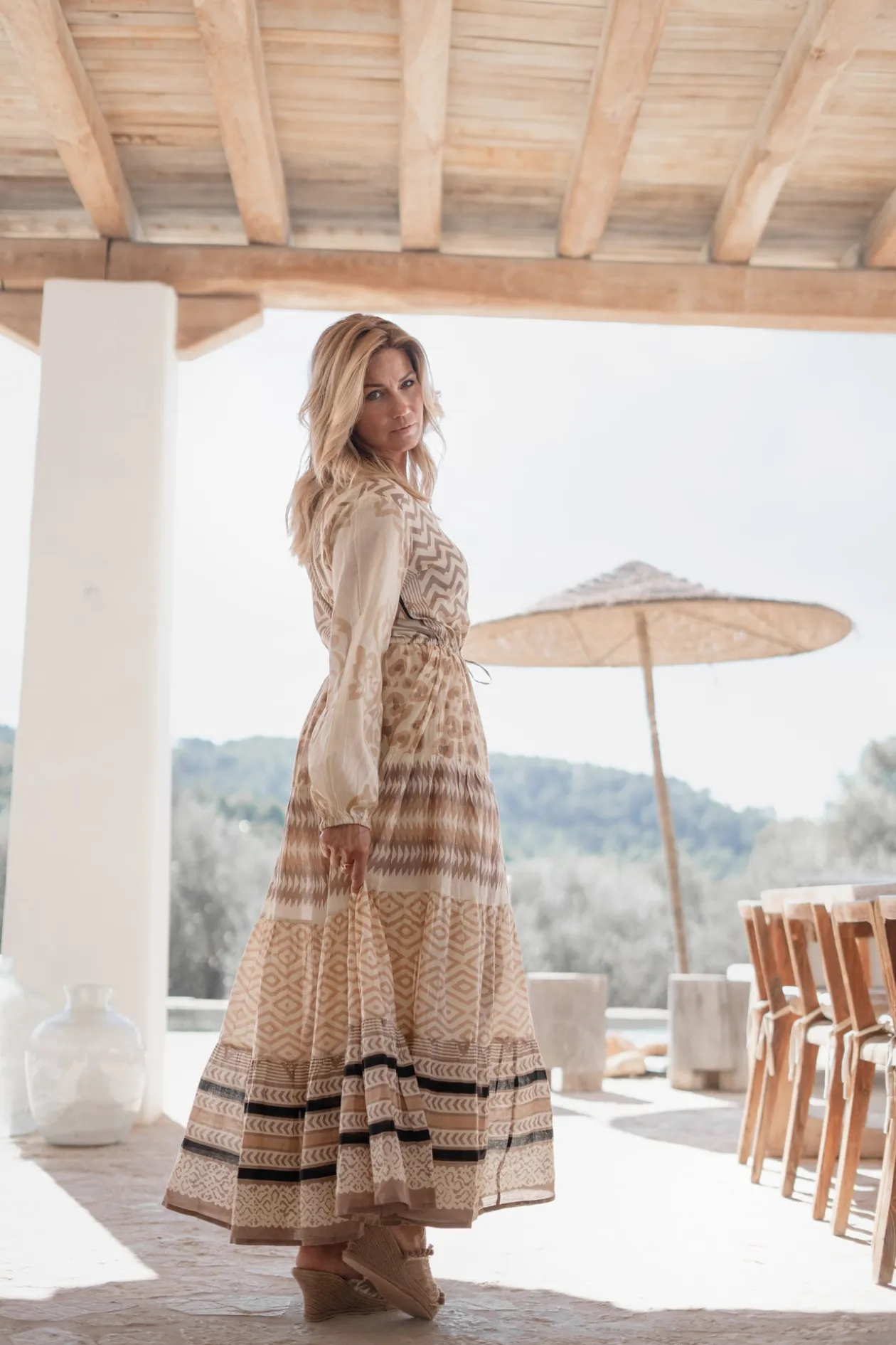 Maxi Dress Impresion Print