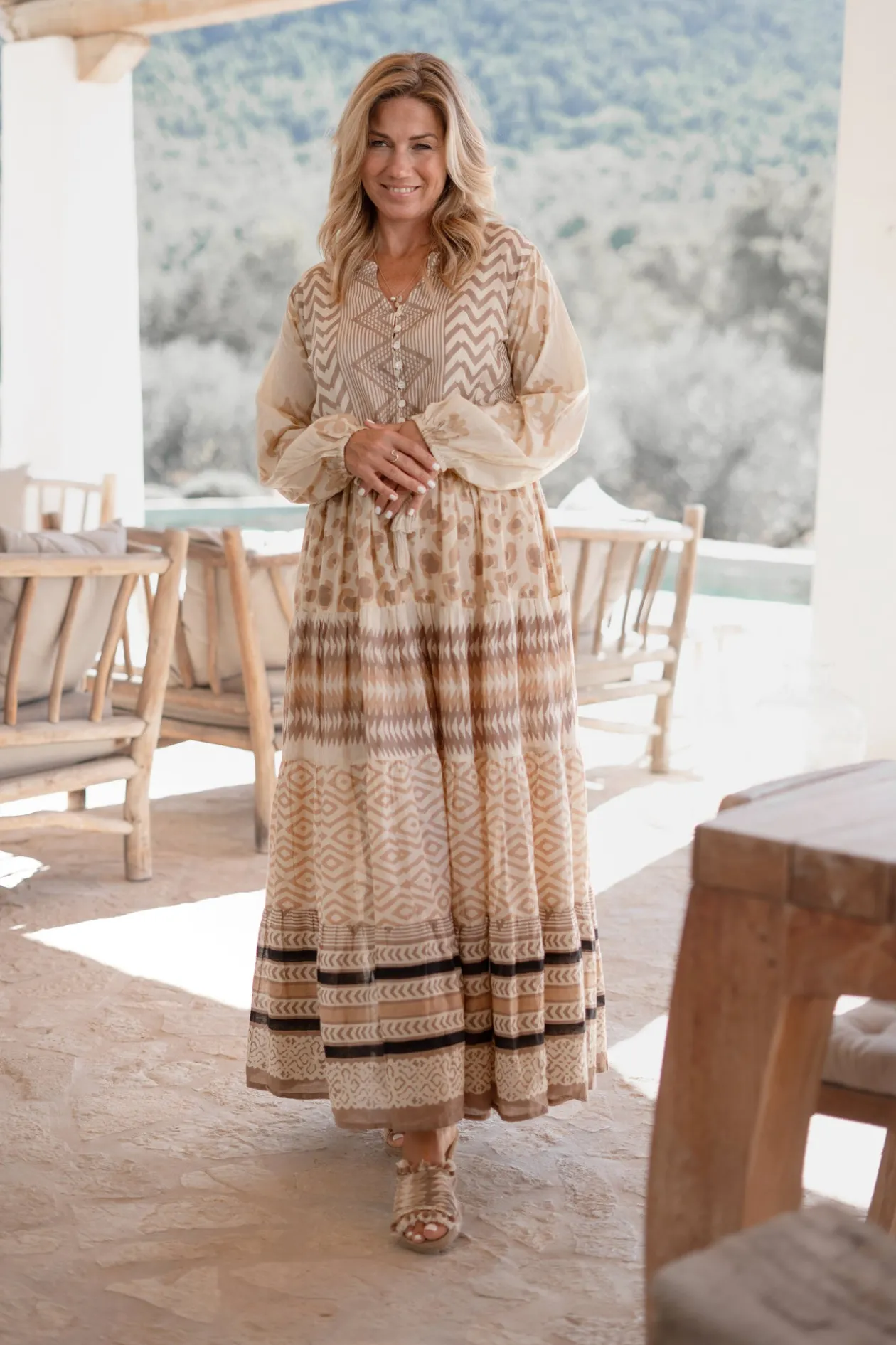 Maxi Dress Impresion Print
