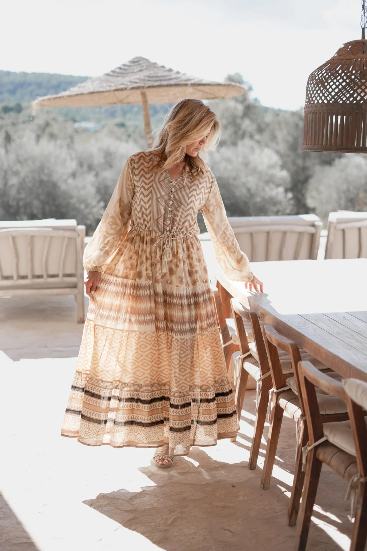 Maxi Dress Impresion Print