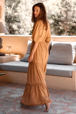 Maxi dress Luciana Brick