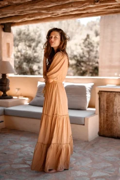 Maxi dress Luciana Brick